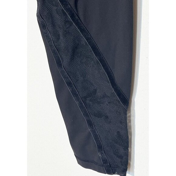 Lululemon Wunder Under Black Scatter Floral Velvet Lace Flocked Leggings - Picture 11 of 13